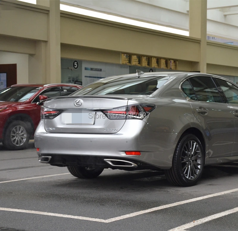 Спойлер для Lexus GS250 GS350 GS450 2013-2016ABS пластик Неокрашенный задний спойлер на крыло