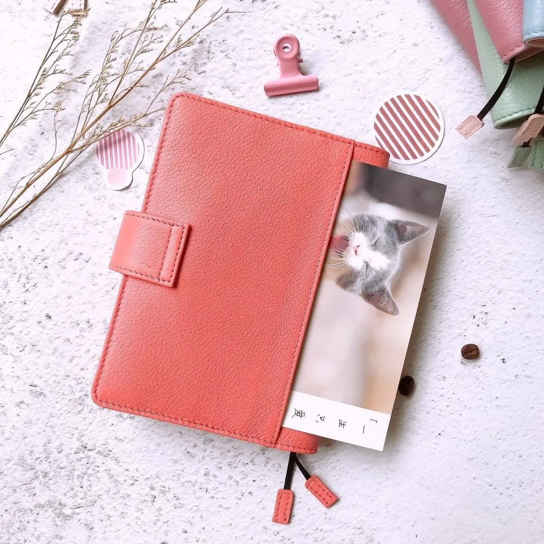 Classic Genuine Leather Softcover Journal Cover For Hobonichi Paper Book A6 Free Shipping