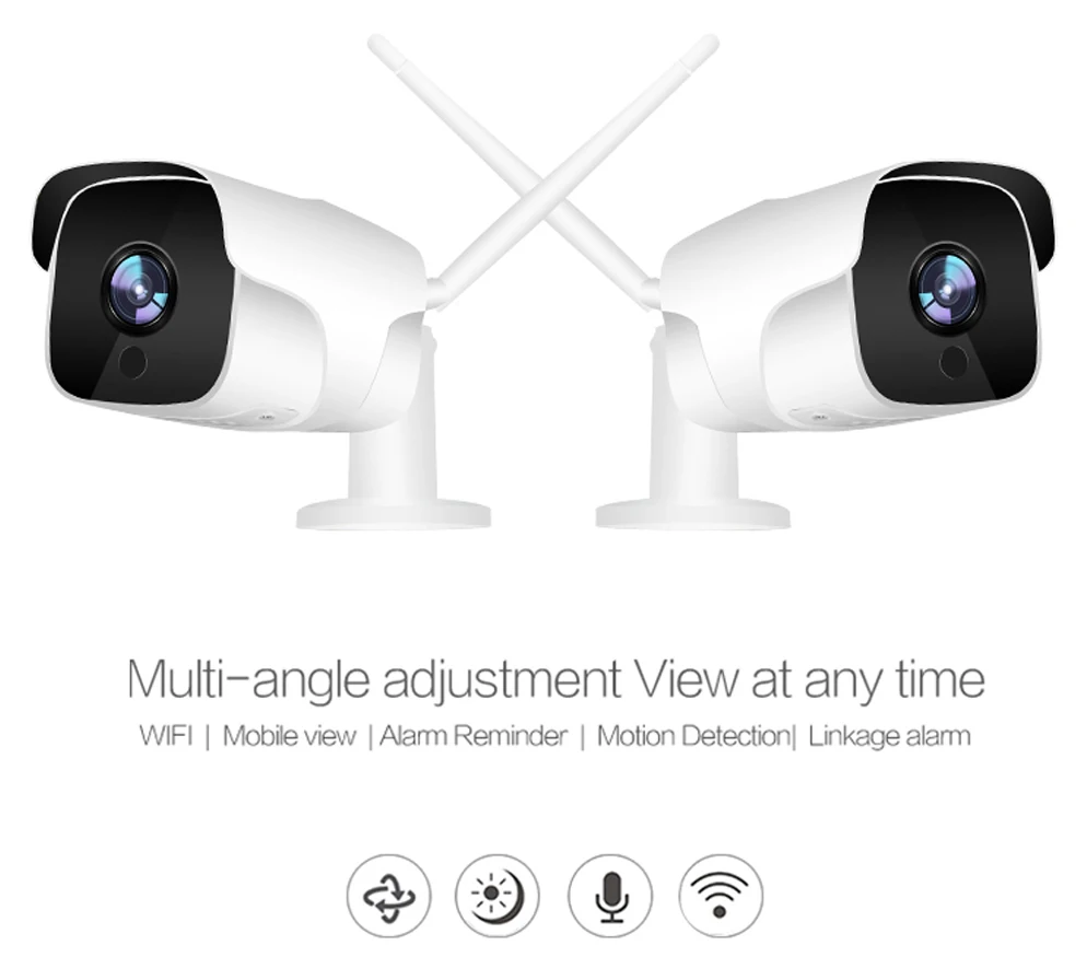 NIVISION HD 1080 P Wi-Fi ip-камера Беспроводная водостойкая ночного видения наблюдения Пуля Камара открытый IR Cut Домашняя безопасность Камара