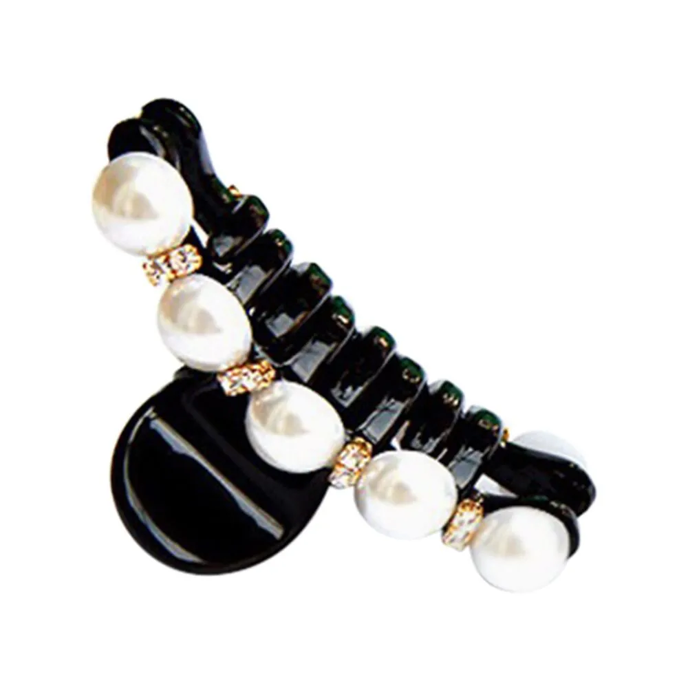 

Fashion Women hair claws shiny Pearl Hair Claws Hairpin for women lady girl Hair Accessories