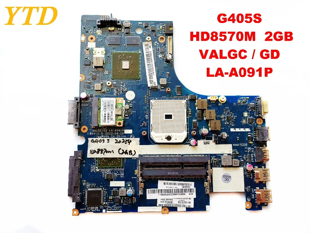 

Original for LENOVO G405S laptop motherboard G405S HD8570M 2GB VALGC GD LA-A091P tested good free shipping