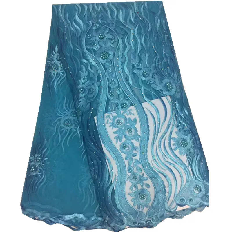 Африканский французский Кружево Ткань высокое качество 2017 Тюль Лидер продаж для