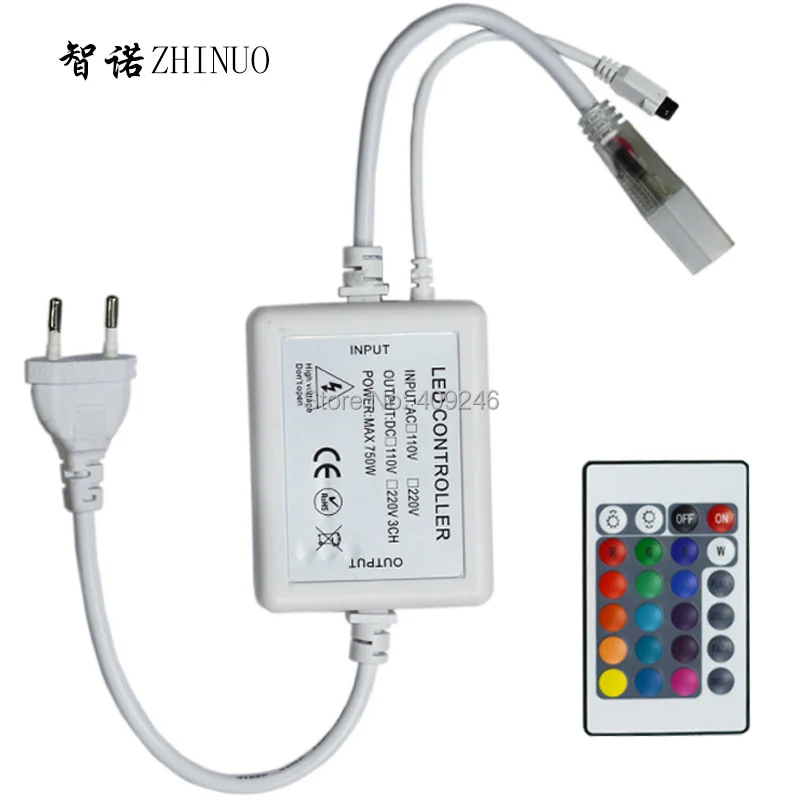 

3528 & 5050 RGB LED Strip Controller Plug FOR AC220V-240V Tape String Ribbon Bundle Christmas XMAS Lighting Lamp With Remote