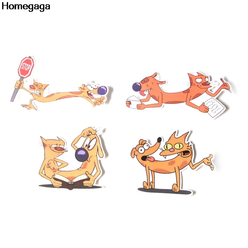 Homegaga 14 шт. мультфильм Catdog diy милый Косплей печать Декор стены тетрадь телефон ноутбук велосипед Скрапбукинг наклейка наклейки D2007