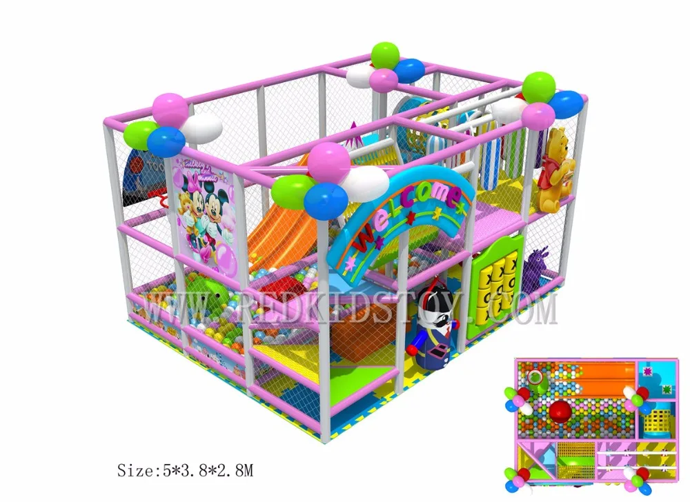 Экспортированная в португанию Экологически чистая крытая игровая площадка для