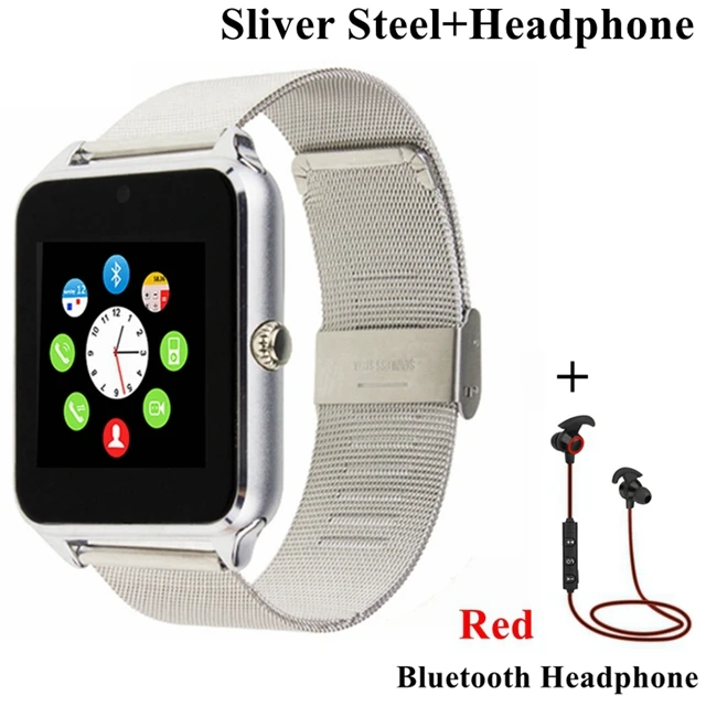 silver steel headset Смарт часы GT08 часы Sim Bluetooth подключение Android телефон Smartwatch GT08 PK DZ09 V8 для мужчин поддержка камеры телефон TF - Цвет: silver steel headset