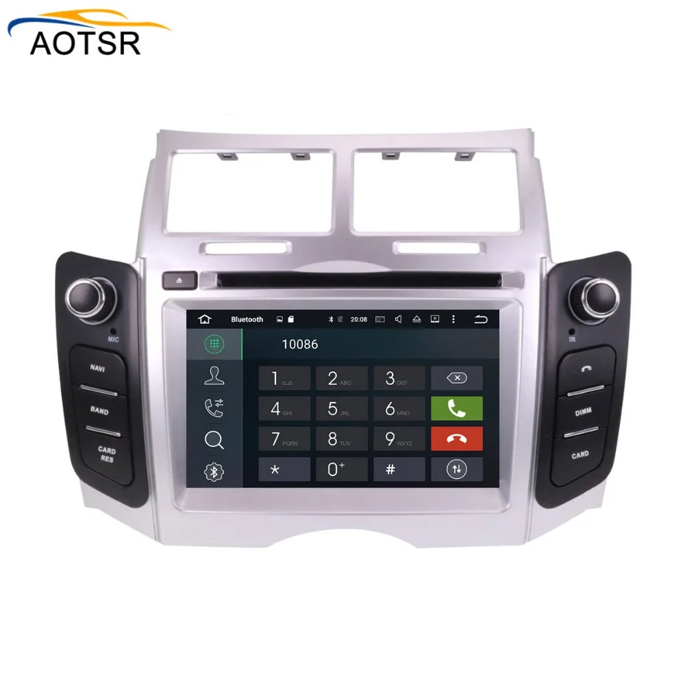 Автомагнитола с восьмиядерным процессором Android 8 0 стерео GPS навигацией для Toyota Yaris