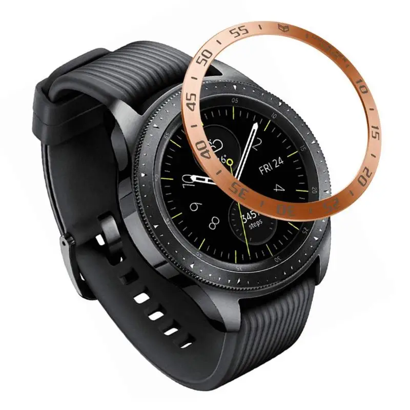 Кольцо из нержавеющей стали клейкая крышка для Samsung Galaxy Watch 46 мм|Смарт-аксессуары|
