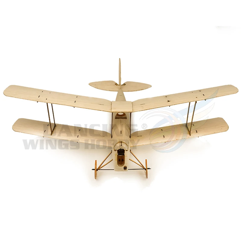 Фото Тренировочный самолет Balsawood Mini Tiger Moth, ультра-микро, для использования в помещении, Матовая Версия, только комплект K10 №5
