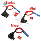 Держатель предохранителя 12 В, дополнительный переходник для метчиков, Micro Mini Standard ATM, автоматический предохранитель APM Blade с автомобильным предохранителем на 10 А с держателем