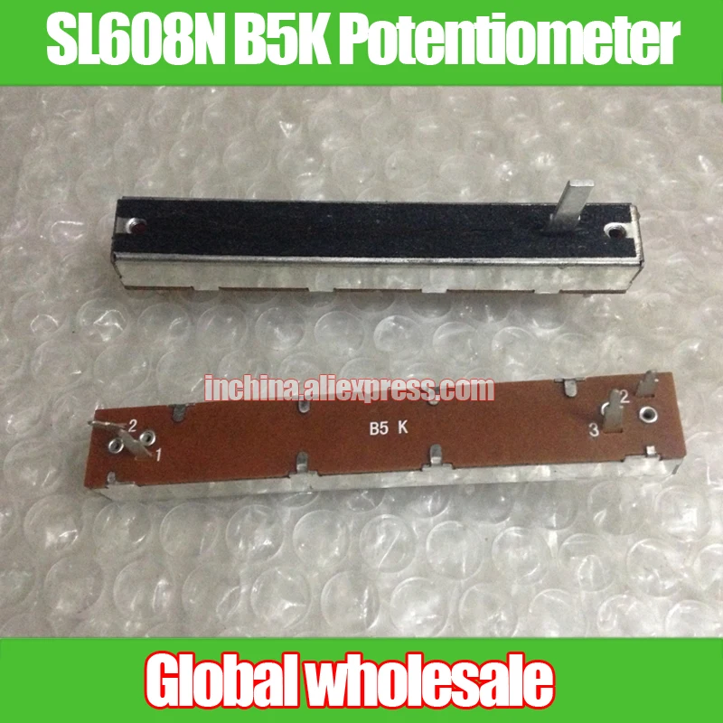 1 шт. миксер SL608N B5K прямой направляющий потенциометр Фейдер/длина ручки 15MMC