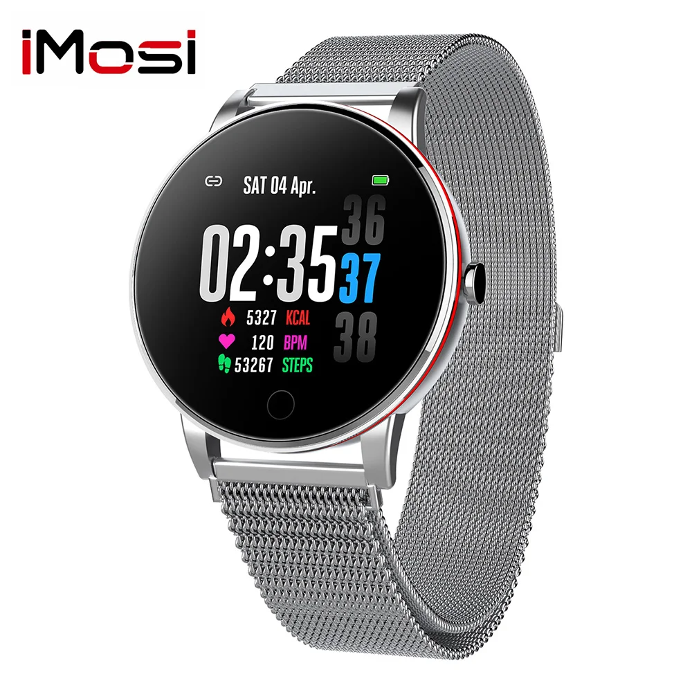 

Imosi Y9 Smart Watch IP68 Waterproof Smartwatch women Fashion Fitness Tracker blood pressure Heart Rate monitor smart band