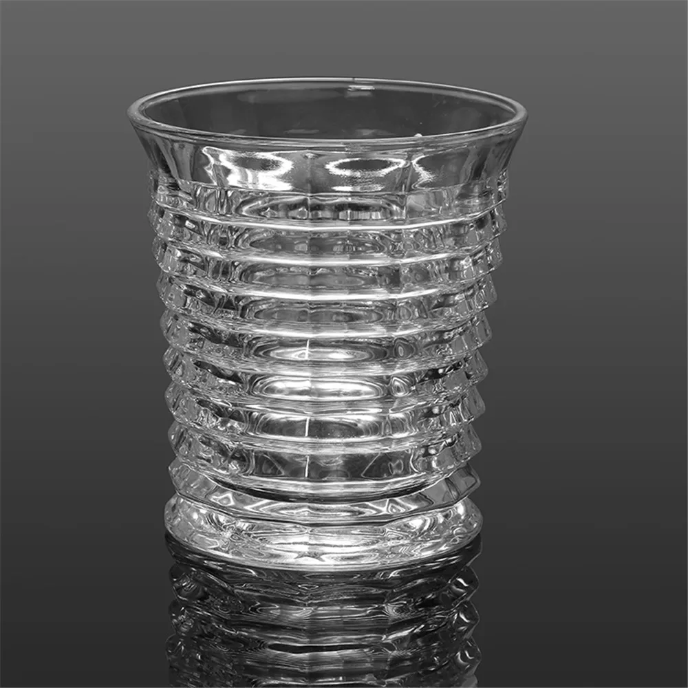 Striped Whisky Glass Thicken Lead-Free Ultra Clear Like Crystal Wine Beer Brandy Drinking for Lovers Home Bar Party Wedding | Дом и сад