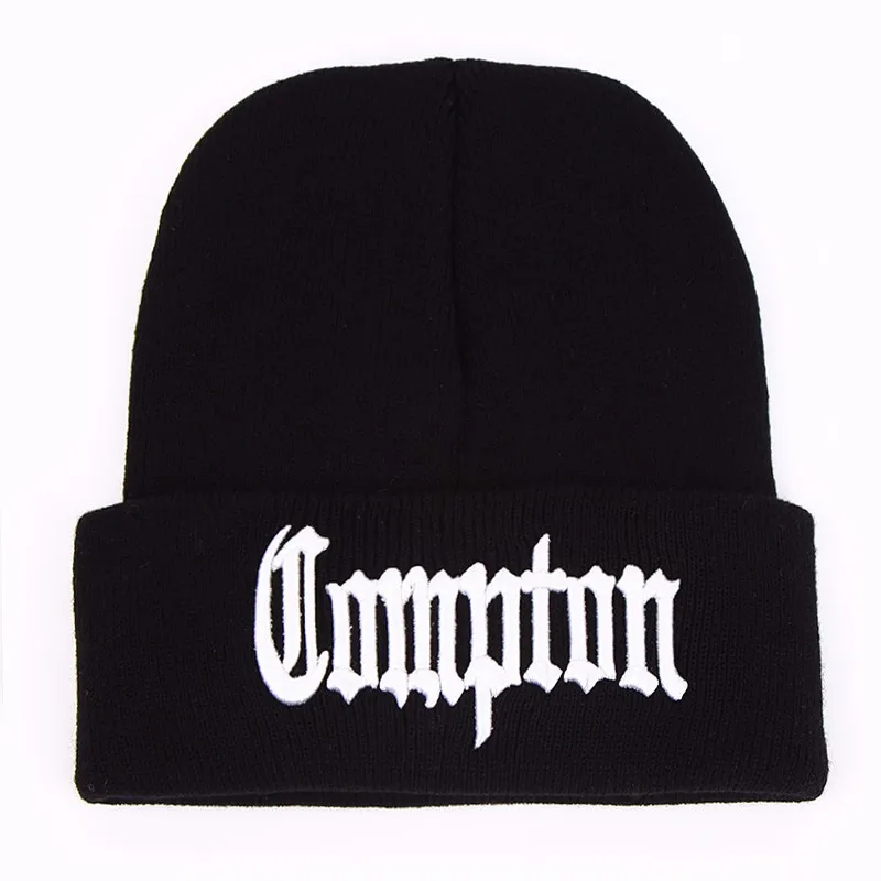 West beach gangsta Compton Eazy-E compton Winter Warm Fashion Beanies Knitted bonnet Caps Hip Hop Gorros Knit Hats Men Women
