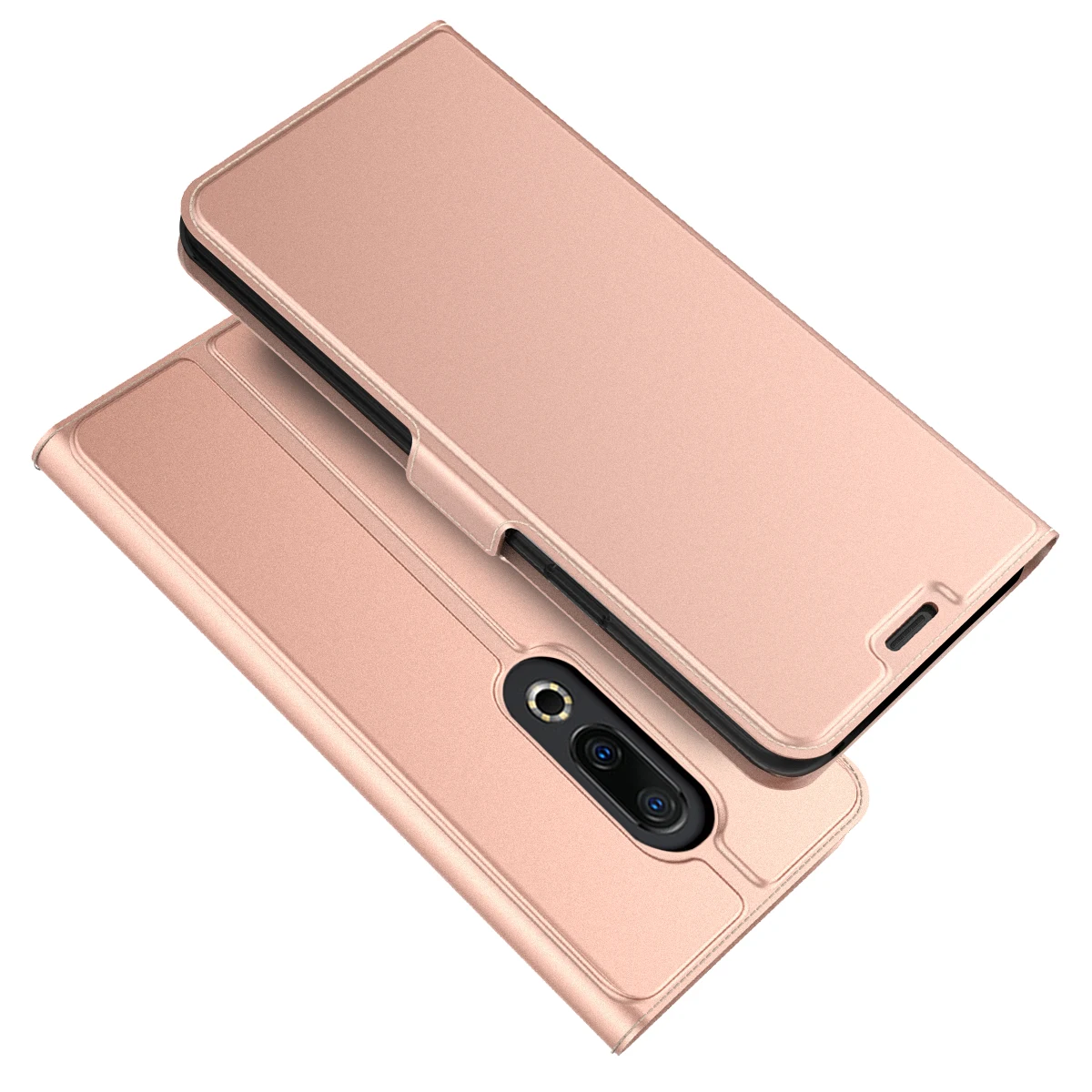 For Meizu 16/16 Plus Case PU Leather Flip Stand Wallet Case Full Body Cover with Card Holders& Magnet Buckle For Meizu 16th