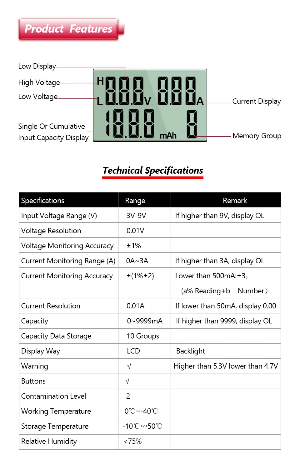 UNI-T UT658/UT658B USB Цифровые токовые Мониторы напряжения U диск доктор Вольтметр для зарядного устройства амметр емкость Макс 9 в USB Тестер питания
