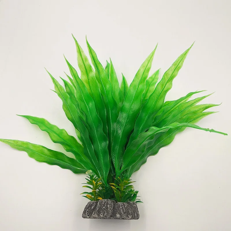 Пластиковый аквариум с водорослями искусственный декор из растений украшение