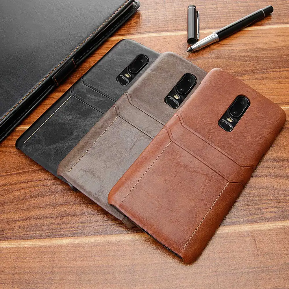 Phone case For oneplus 6T 1+6 six one plus 6 Capa Luxury High quality leather oneplus6 1+6t Cover with double card slot |