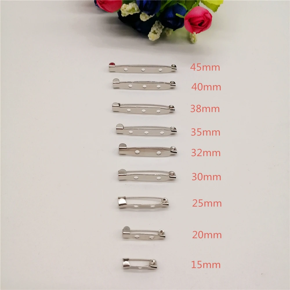 20-100pcs DIY Jewelry Findings Brooch Base Back Bar Badge Holder Safe Lock Brooch Pins For Jewelry Making Accessories Supplies