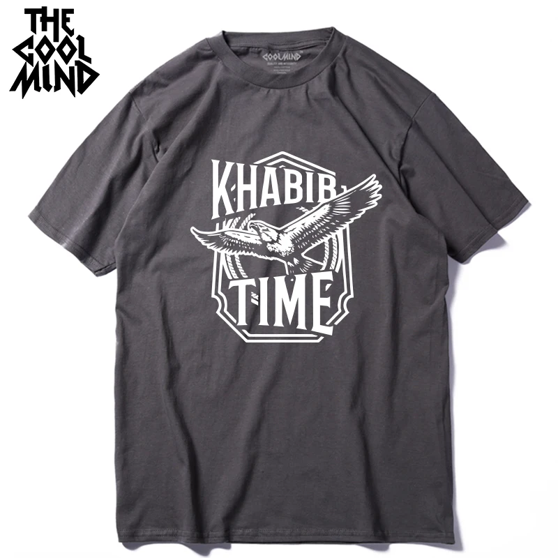 KH0102A-TS COOLMIND, хлопок, короткий рукав, khabib time, Мужская футболка, повседневная, летняя, мужская, Khabib Nurmagomedov, футболка, футболки - Цвет: KH0102A-TS