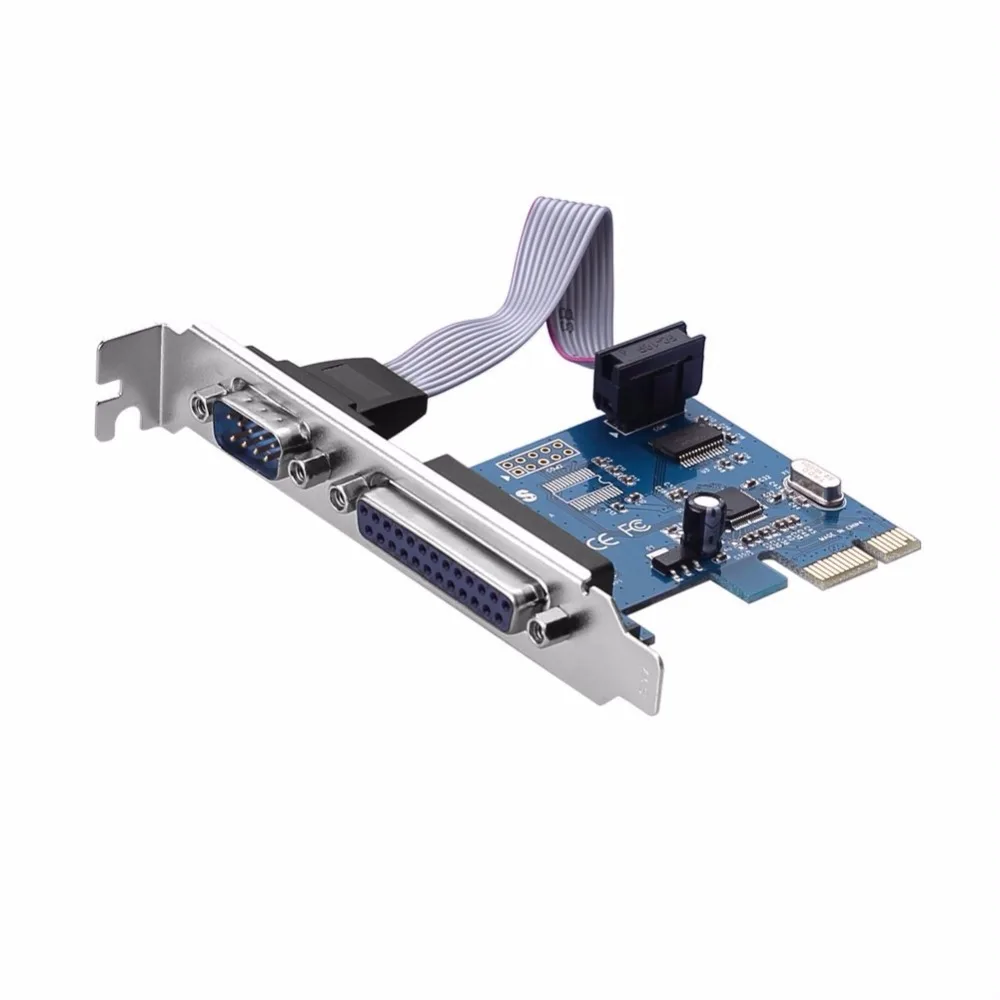 RS232 RS-232 последовательный порт COM и DB25 принтер параллельный LPT к PCI-E PCI Express адаптер
