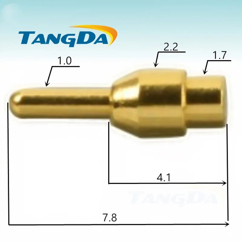 

2.2*7.8mm PCB board plug-in thimble spring needle charging needle test current needle connector battery probe 2.2 7.8 mm