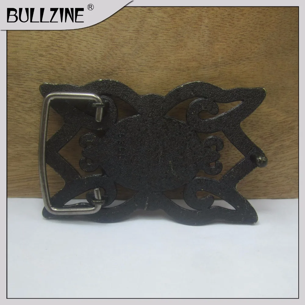 Пряжка для ремня Bullzine с камнем кошачий глаз античной латунной отделкой|belt