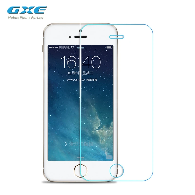 GXE 2.5D 9H Премиум Закаленное стекло для iPhone 5SE SE Защитная пленка экрана LCD (не матовое