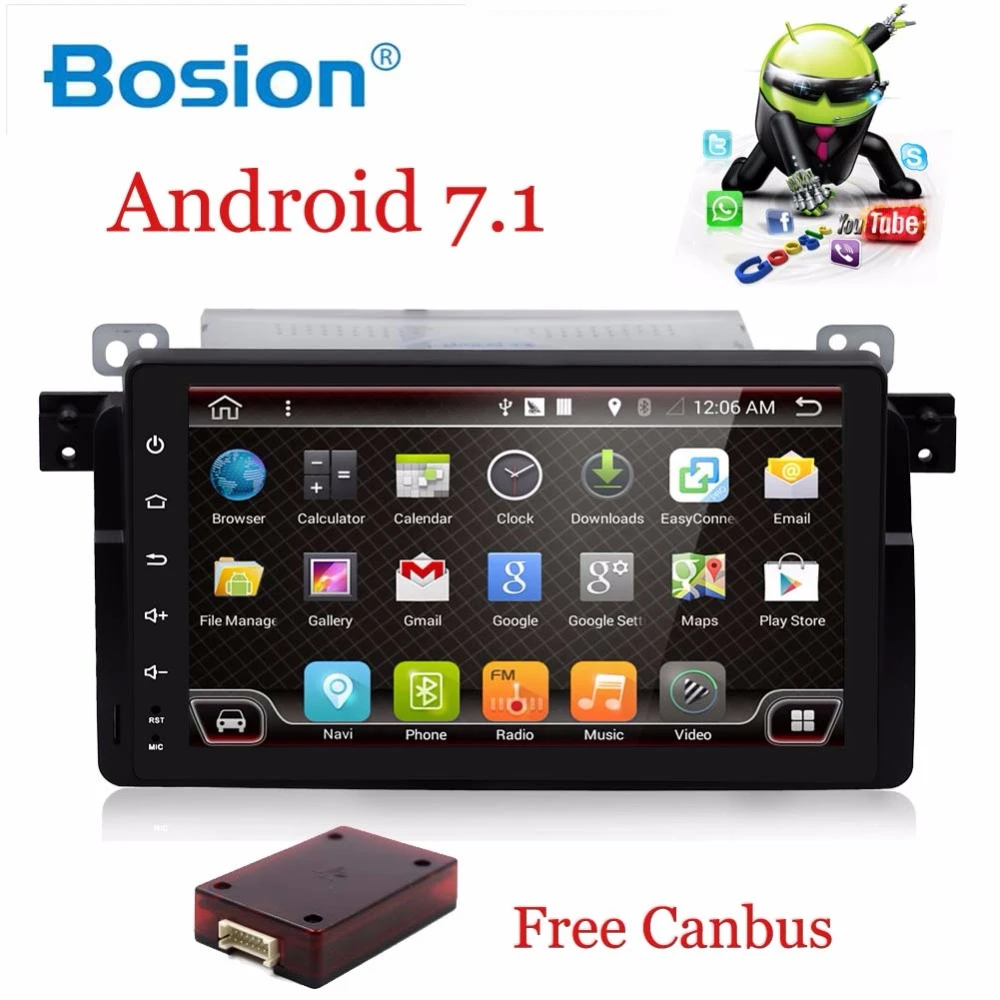 Android 7 1 9 дюймов 2G ram 16G/32G rom gps Navi &quotавтомобильный аудио стерео для BMW E46 318 320 M3 3 серии