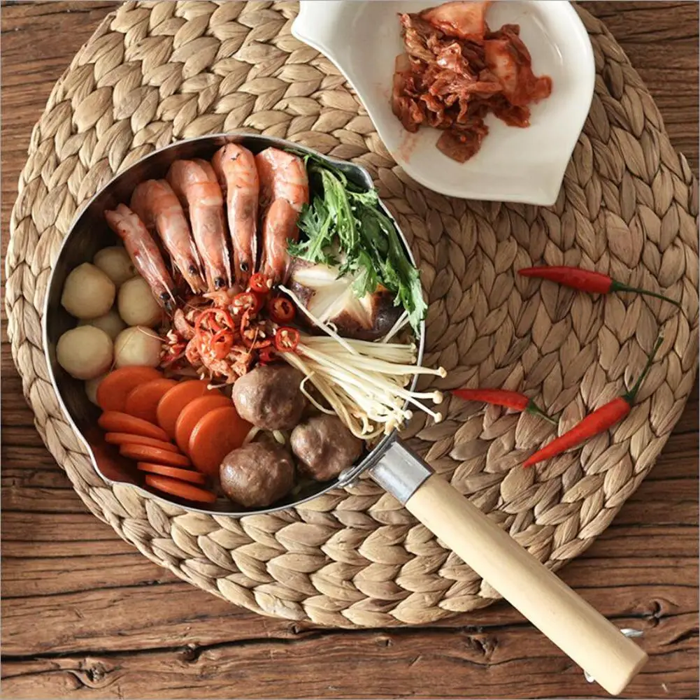 Алюминиевая кастрюля для снега 2021 с деревянной ручкой домашняя антипригарная