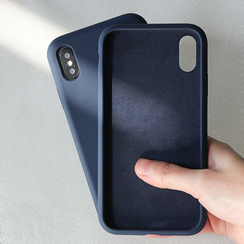 Роскошный оригинальный чехол из жидкого силикона для iPhone 6 6S 7 8 Plus SE2 X XS Max XR 11 Pro SE