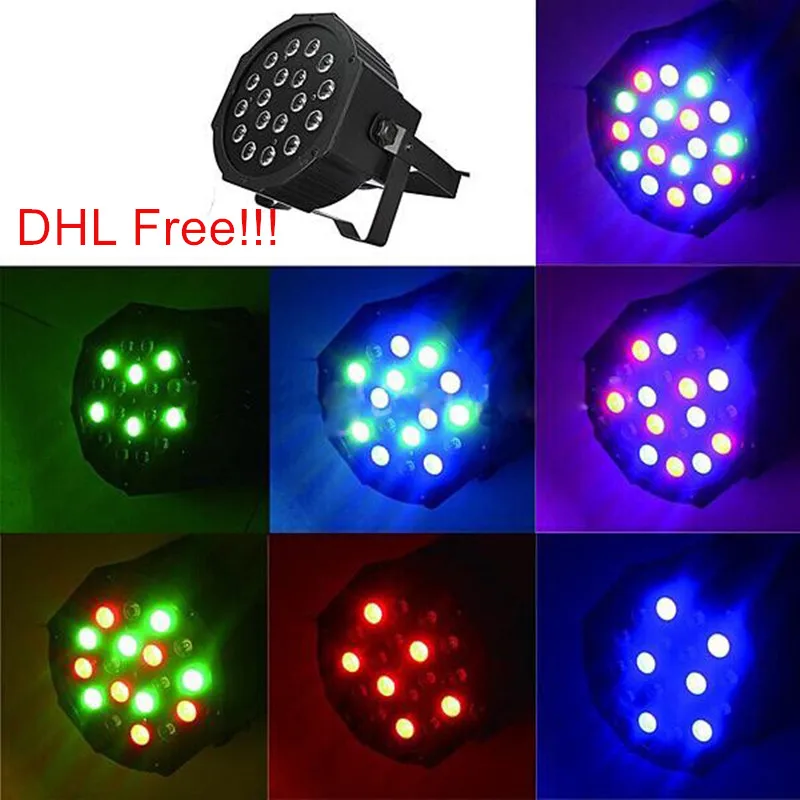 

(20 pieces/lot) led par dmx dj light 18*3w rgb led wash 54w par led stage light DHL/Fedex Free shipping