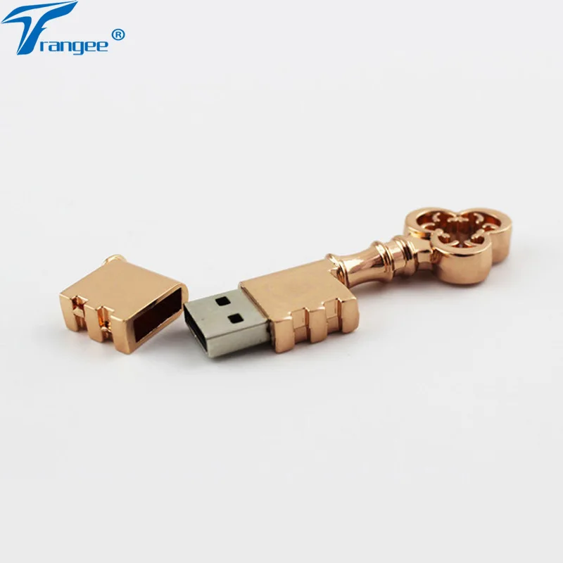 Флеш накопитель Trangee с каркасом для ключей USB флеш 4 ГБ 8 16 32 2 0 металлическая
