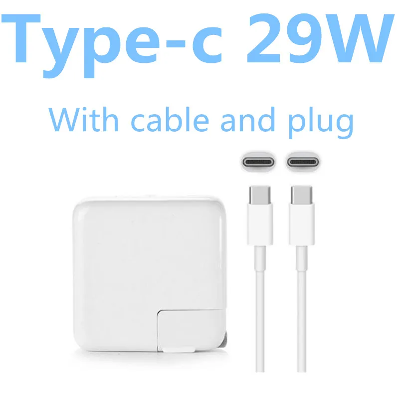 29W with cable Type-c USB-C 29 Вт 61 Вт 87 Вт Зарядное устройство для ноутбука Apple MacBook адаптер питания A1534 A1706 A1707 A1708 зарядное устройство A - Цвет: 29W with cable