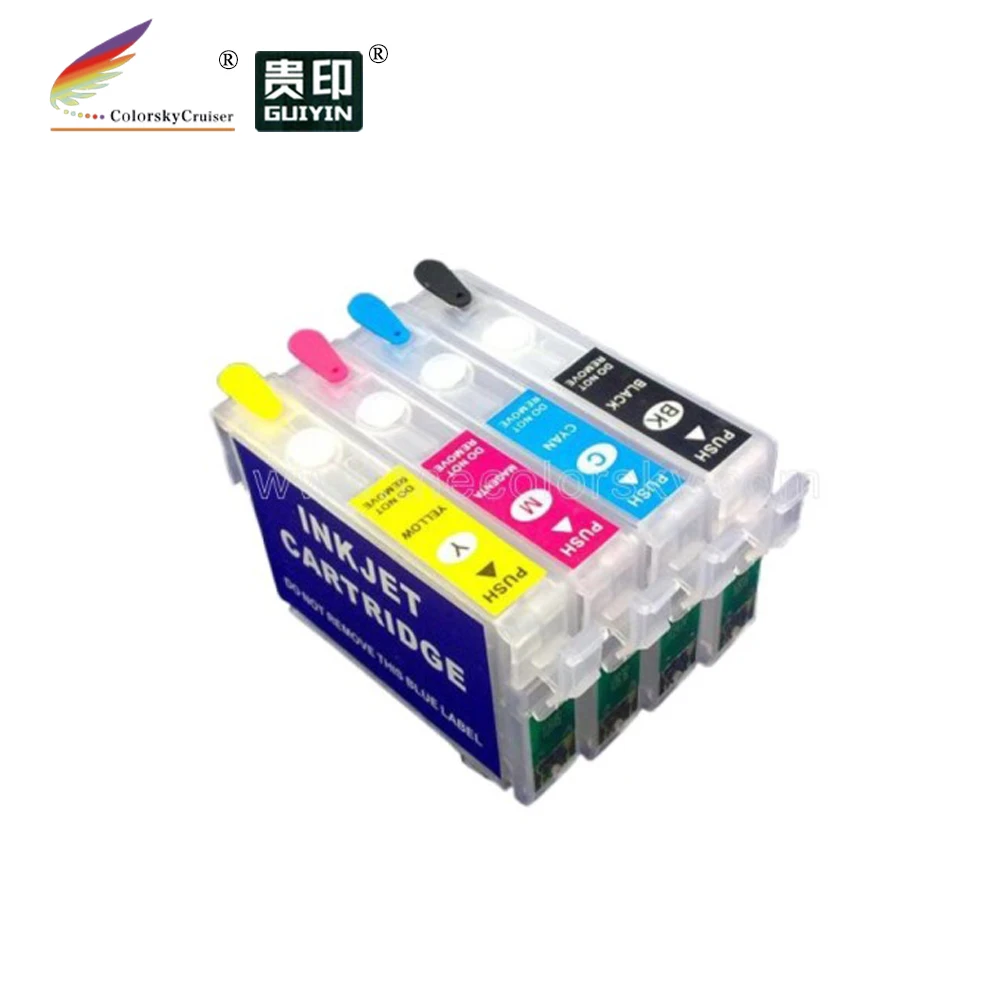 (RCE1251) Заправляемый чернильный картридж для Epson T1251 T1254 T125 T 125 анализатор 325 BKCMY (с