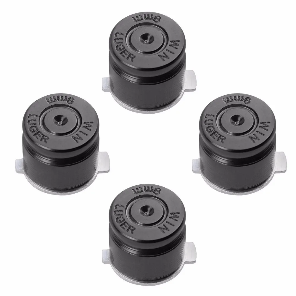 4 шт. из металла Пуговицы Набор для PS3 контроллер DualShock 3 пуля Стиль Никель черный |