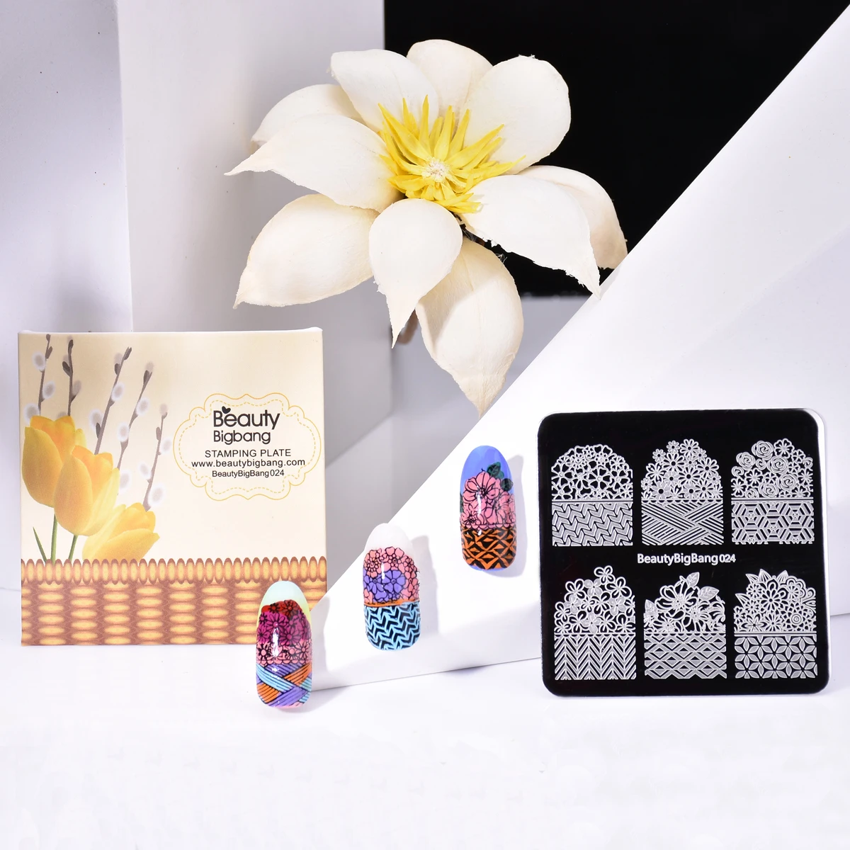 BeautyBigBang 1 шт. 6*6 см штамп с изображением площади тарелка в горошек Мандала Цветок тема дизайн ногтей аксессуары плесень штамповка пластины BBB-020