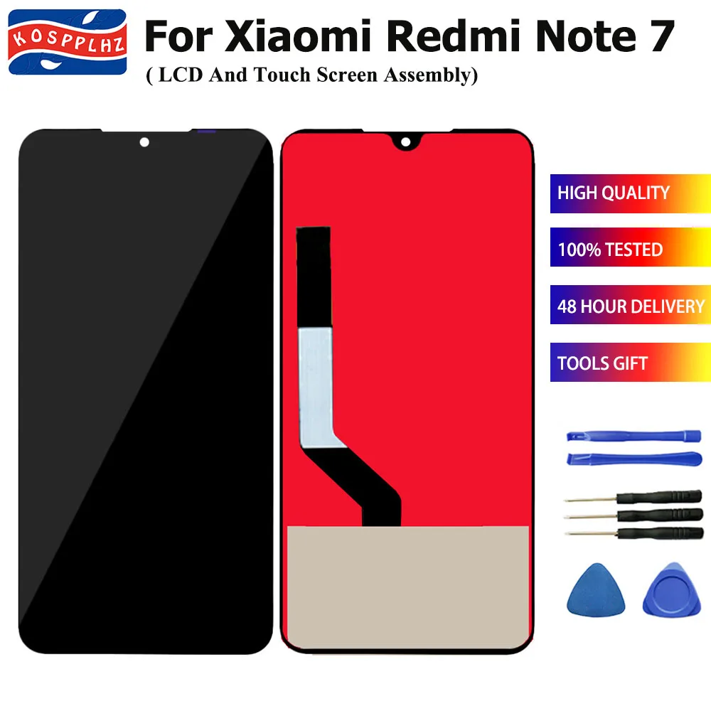 ЖК дисплей 100% дюйма для Xiaomi Redmi Note 7 Pro с сенсорным экраном и дигитайзером в сборе