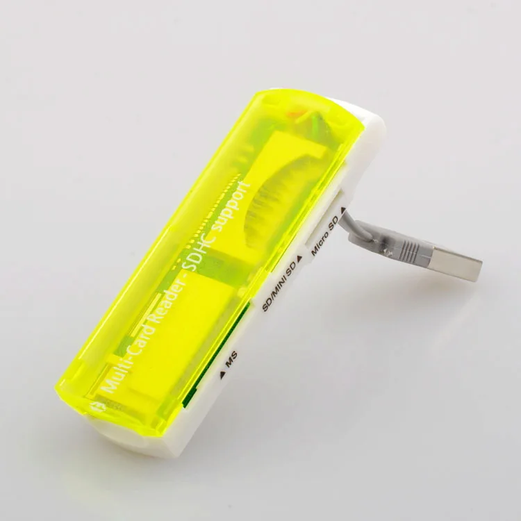 Карта ридер 4 в 1 2 шт. мультималенький космический аппарат USB 0 поддержка SDHC Micro SD TF