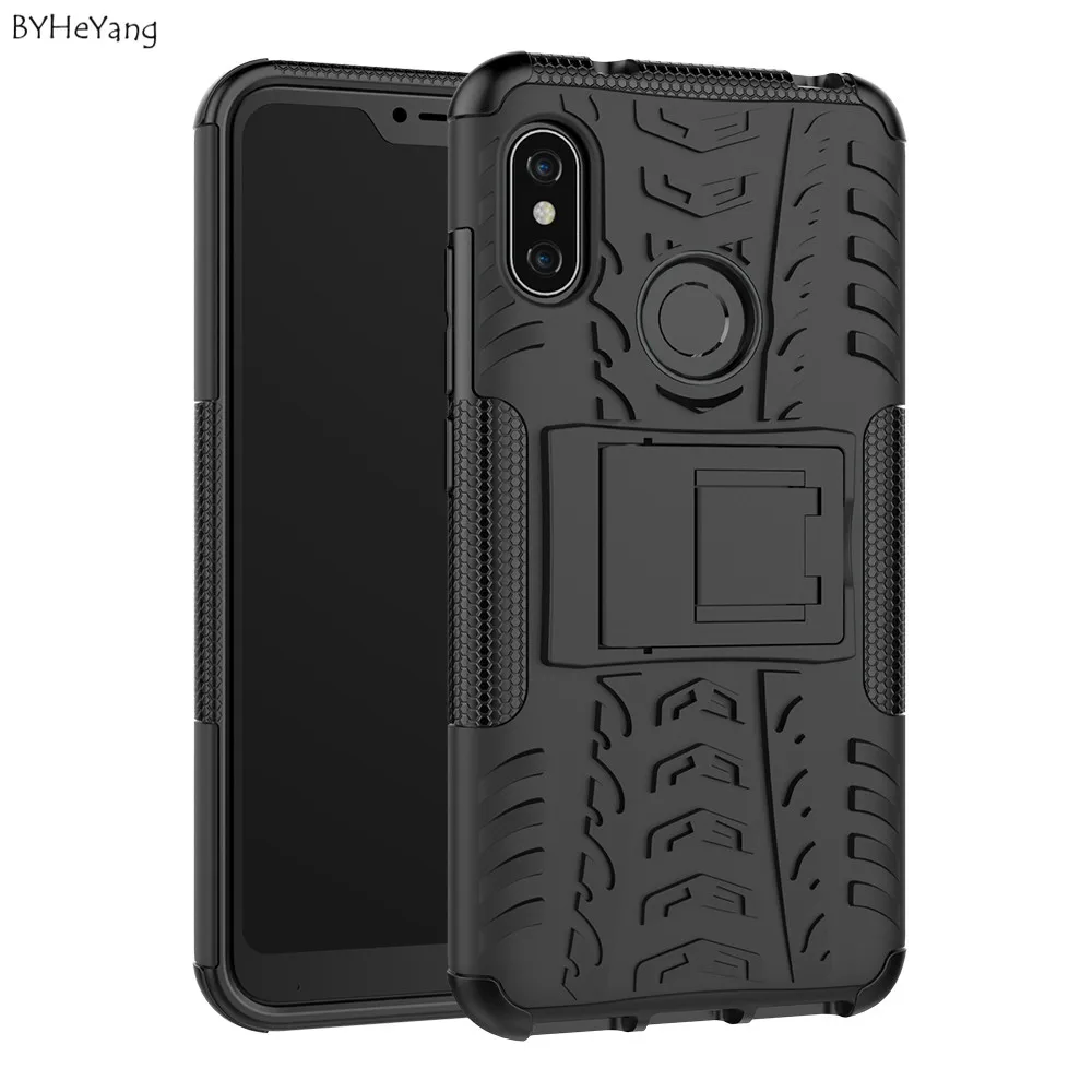 BYHeYang для Xiaomi Mi A2 Lite чехол тяжелый противоударный Гибридный ПК силиконовый Броня