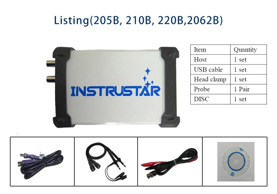 ISDS2062B Virtual PC USB осциллограф DDS 2CH 20 мГц пропускной способности 60MSa/s 12bit АЦП БПФ