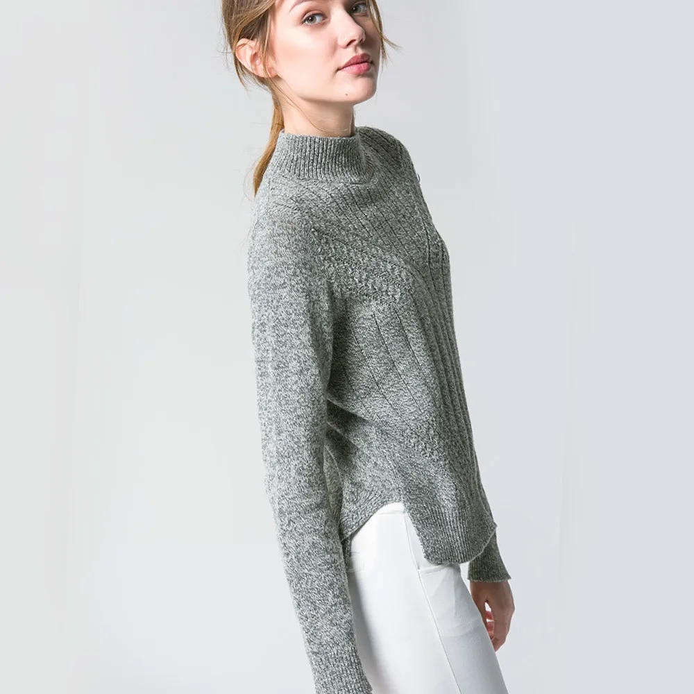 2019 Real Poncho Autumn And Winter New Pattern Side Vent High Lead Pullover Joker Sweater Rendering Unlined Upper Garment Woman | Женская