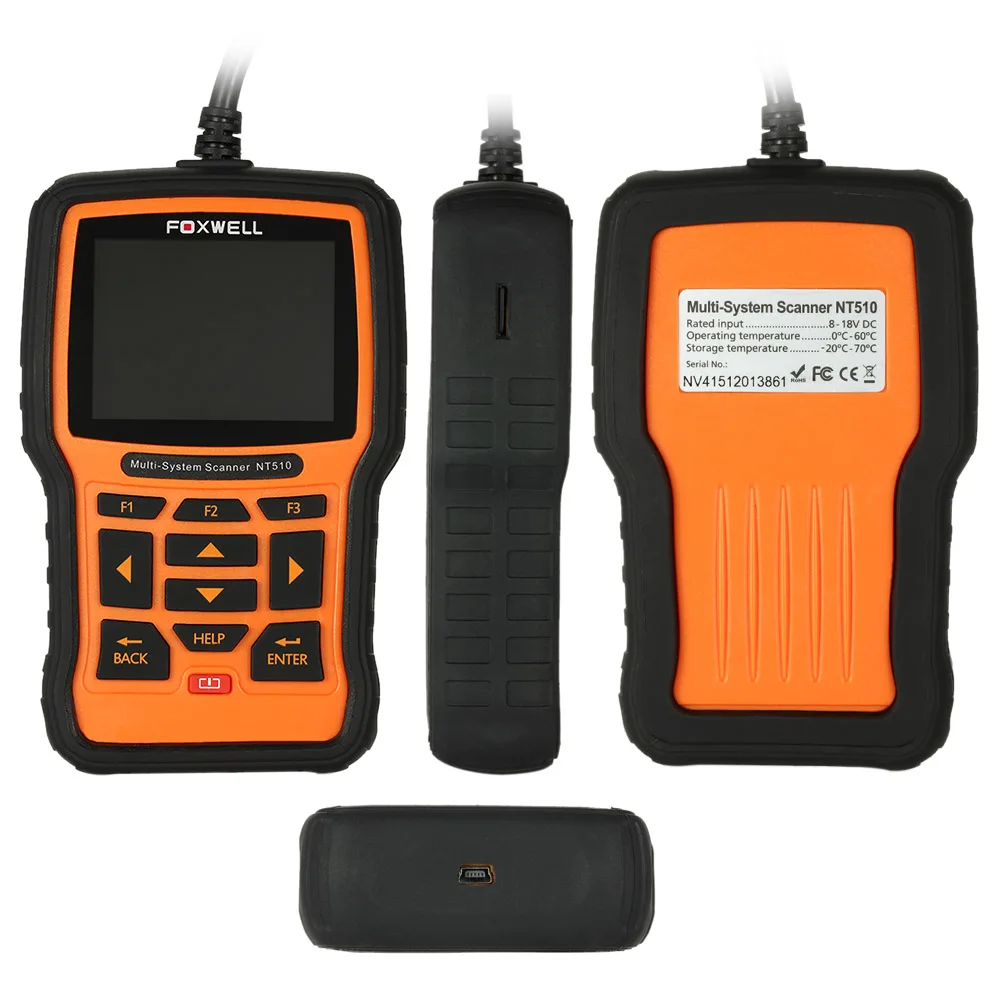 2016 Новое Прибытие FOXWELL NT510 OBDII авто диагностический сканер multi-системы Code Reader
