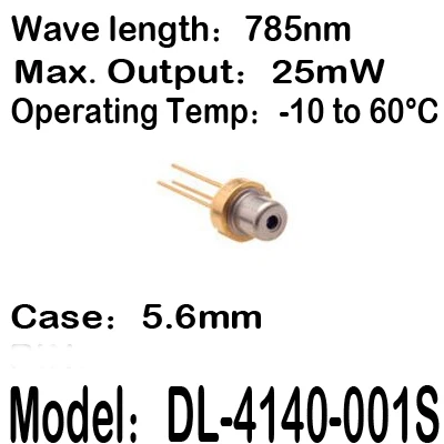 1 20 шт./лот DL 4140 001S 785nm 25mW 5 6 мм 10 до 60C рабочий лазерный диод|lot|lot lotlot laser |