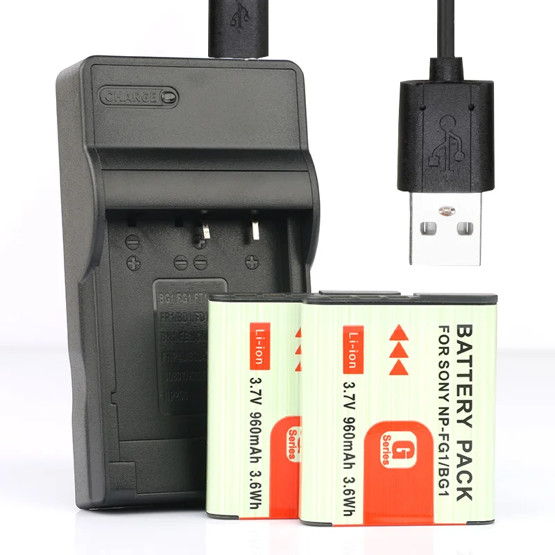 LANFULANG NP BG1 Цифровые Батареи (2 шт. в упаковке) и USB Батарея Зарядное устройство для