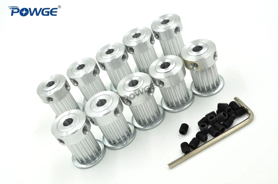 3GT синхронный шкив POWGE 10 шт. 16 зубьев отверстие 5/6 35/8 мм для ширины 15 GT3 3MGT Ремень ГРМ