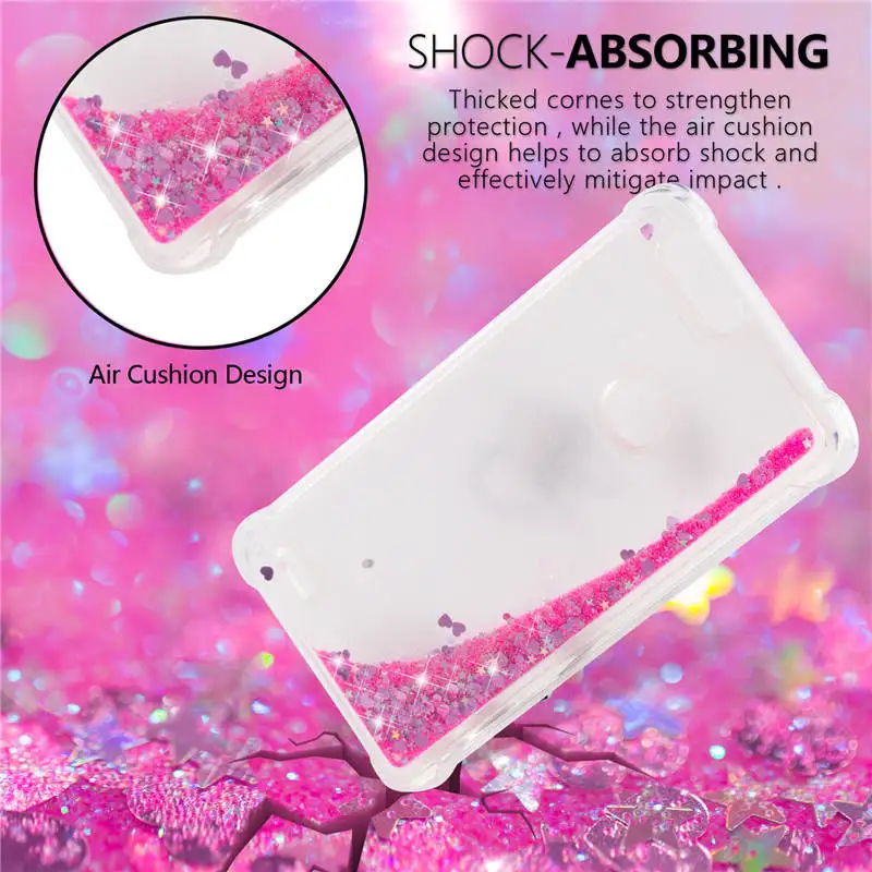 Phone Case for ZTE Blade Z Max Z982 Glitter Liquid Quicksand Shockproof Soft Cover For Pro 2 Capa | Мобильные телефоны и