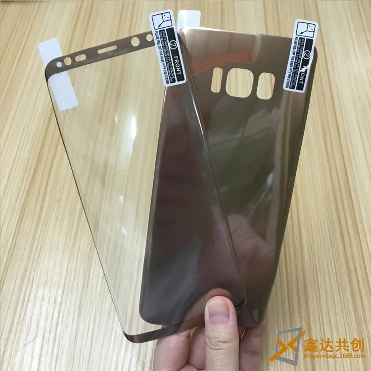 2 шт./лот для Samsung Galaxy S8 Plus NOTE8 передняя и задняя гальванические ПЭТ полное покрытие