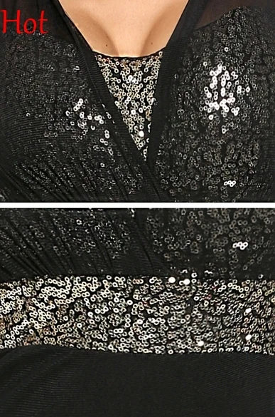 Для женщин сексуальное платье Sequins майка топ Жилет Платье облегающее глубокий v
