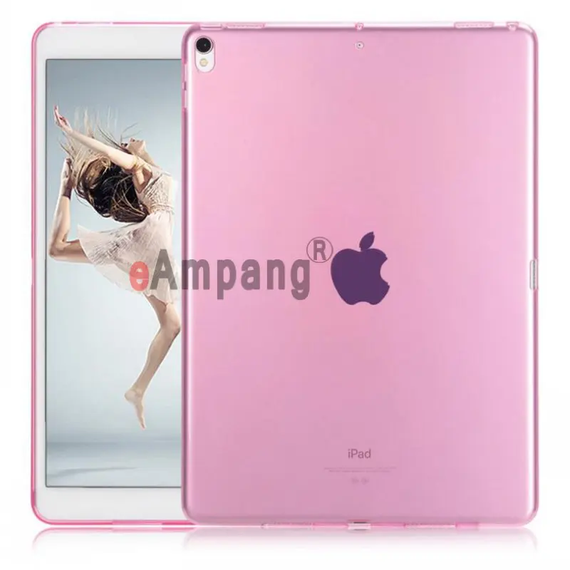 Pink Ультратонкий Прозрачный мягкий кремний прозрачный ТПУ чехол для Apple iPad Pro 10,5 iPad Air 3 10,5 чехол Coque Capa Funda - Цвет: Pink